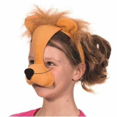 Diadeem leeuwen masker met geluid