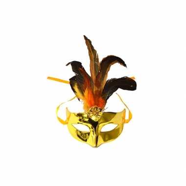 Gouden oogmasker plastic