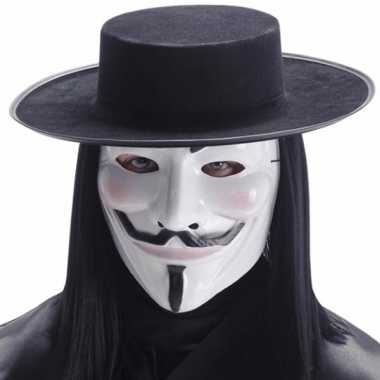 Masker V for Vendetta wit