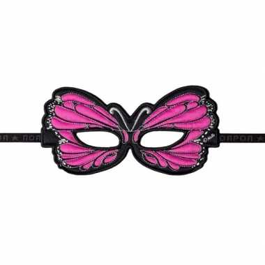 Roze oogmasker van een vlinder
