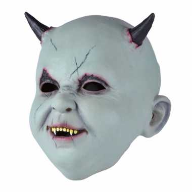 Verkleed baby satan masker van latex