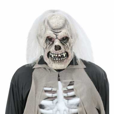 Verkleed eng skelet masker van latex