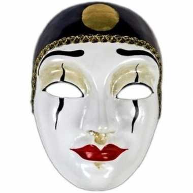 Wandversiering Pierrot masker