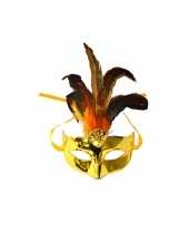 Gouden oogmasker plastic
