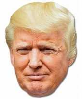 Kartonnen masker president trump